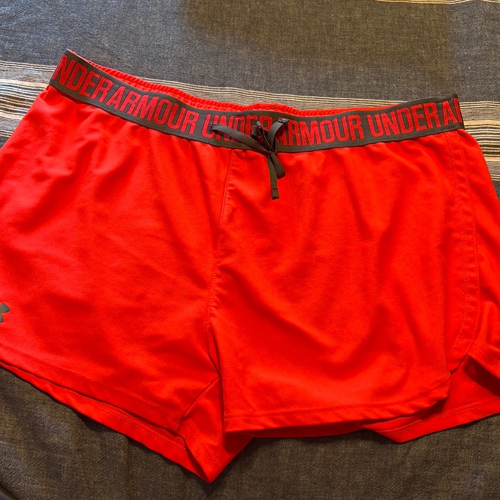 Hot Pink Under Armour Shorts - Size Large